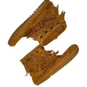 Minnetonka Brown Suede Fringe Ankle Boots Moccasins Size‎ 6 thumbnail 2