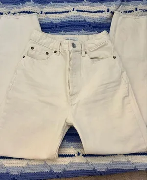 Zara white jeans  thumbnail 1