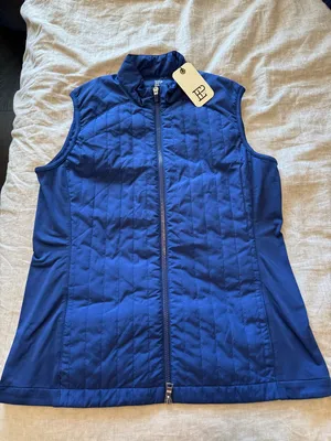 NWT EP New York Vertical Quilted Blue Women’s Vest thumbnail 2