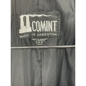 Vtg WOMENS COMINT LONG‎ BLACK LEATHER COAT SIZE Medium thumbnail 3