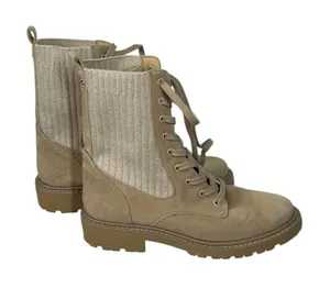 Sam Edelman Lydell Tan Suede Combat Boots Women’s 8 Lug Sole Neutral Fall Boots thumbnail 1