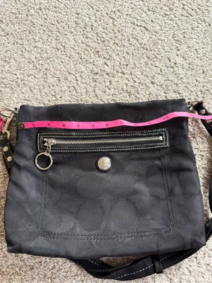 Coach Daisy Black Crossbody Bag with Signature Jacquard thumbnail 9