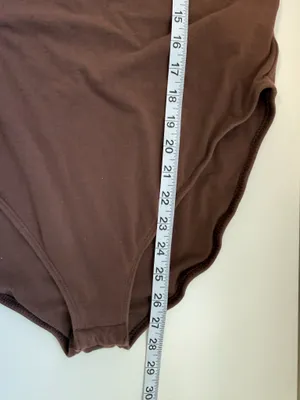 Old Navy Square Neck Tank Top Bodysuit Solid Brown Full Coverage thumbnail 10