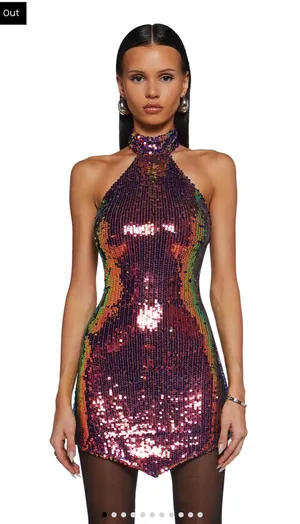 Current Mood City Sparks Dolls Kill Sequin Dress thumbnail 1