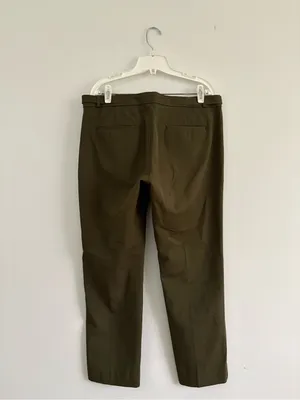 NWT Banana Republic Sloan Pant Olive Green Size 14 thumbnail 4