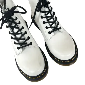 Like New Dr. Martens 1460 Smooth Leather Lace-Up Boots White Size 7 Retail $170 thumbnail 6