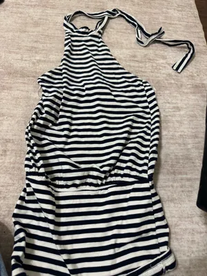Edikted Milah striped halter neck dress size small thumbnail 2