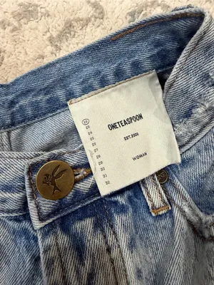 One Teaspoon Outlaws Distressed Button Fly Denim Shorts Size 22/000 thumbnail 6