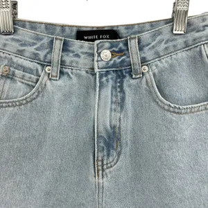 White Fox Boutique Hurt Feelings Denim Shorts Powder Blue Wash Size‎ XXS thumbnail 4