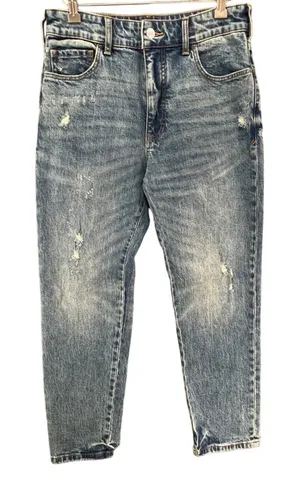 Pilcro Jeans Women 25 Blue‎ Distressed Mom High Rise Denim Stretch Festival thumbnail 1