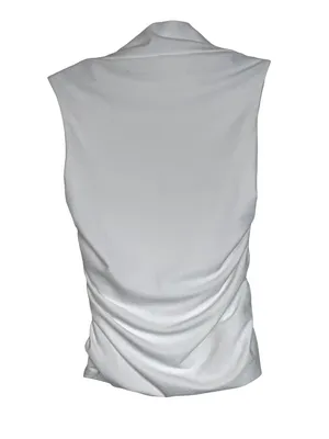 Amanda Uprichard x REVOLVE Short Sleeve Momo Top in Ivory Small New Womens thumbnail 6