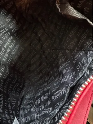 Steve Madden Red Embossed Logo Shoulder Bag with Coin Purse thumbnail 4