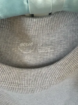 Aerie grey crop tank thumbnail 2