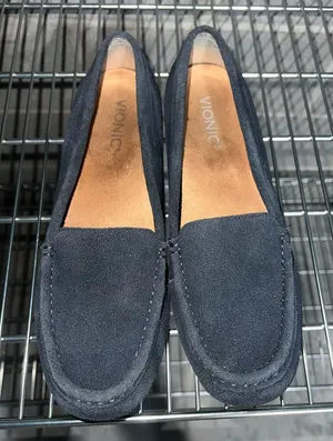 Vionic Dark Blue‎ Suede Footwear loafers slip on size 9 thumbnail 1