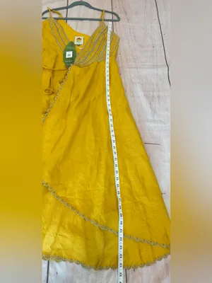 Farm Rio Yellow Bananas Euroflax™ Premium Linen Maxi Wrap Dress Woman’s Size Xs NWT thumbnail 8