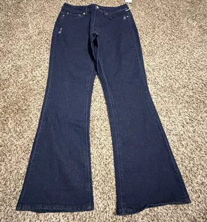 78&Sunny Skyline Bootcut Jeans Low Tide Dark Wash Distressed Size 6 NWT thumbnail 1