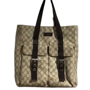 Gucci Supreme GG shopper tote authentic Leather & canvas Very good condition thumbnail 12