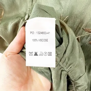 Anthropologie Seen‎ Worn & Kept Embroidered Satin Jumpsuit S Green Boho Chic thumbnail 10