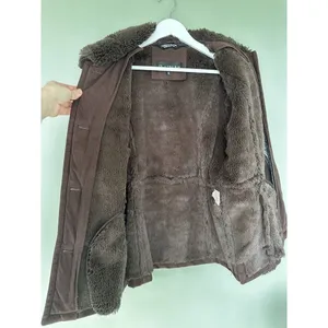 Vtg Penny Lane Jacket Coat Size M Y2K Boho Indie Faux Fur Lined 90’s Bro…​​​​ thumbnail 4