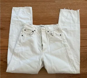 Agolde white jeans thumbnail 1