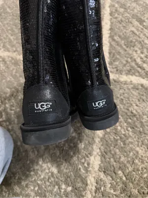 UGG Black Sequin Mid-Calf Winter Boots thumbnail 5