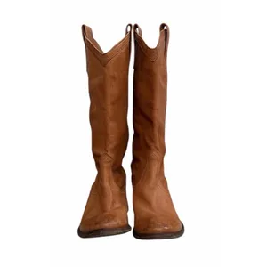 Frye Carson‎ Mid-Calf Leather Boots Tan #77687 Women's Size 7.5B thumbnail 3
