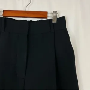 Wilfred Aritzia Black High Waist Straight Leg Polyester Pants Womens 2 thumbnail 2