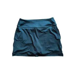 PUMA Golf Blake Piped Knit Skort Small Teal Blue Built-In Shorts Pockets thumbnail 6