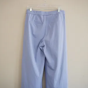 Halara High Waisted Wide Leg Pleated Trousers Periwinkle Blue Size L Regular NWT thumbnail 6