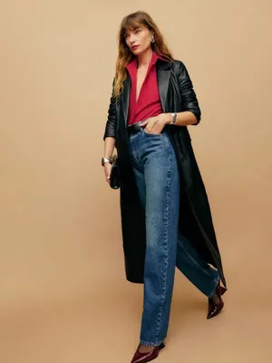 REFORMATION Abby High Rise Straight Jeans In Lanier Size 30 thumbnail 11