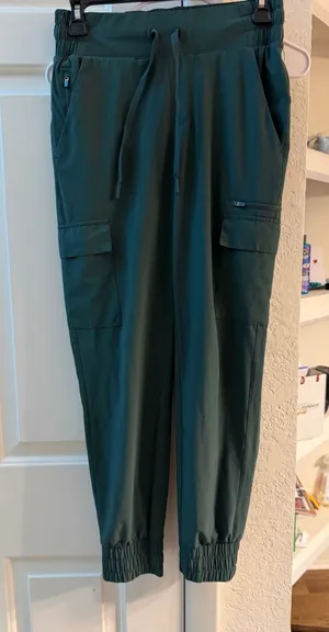All In Motion Green zipper pocket drawstring pants women’s XS thumbnail 1