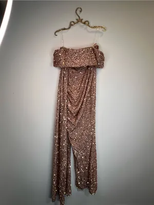 Miss Ord Off Shoulder Sequin High Split Prom Dress XH2132 thumbnail 4