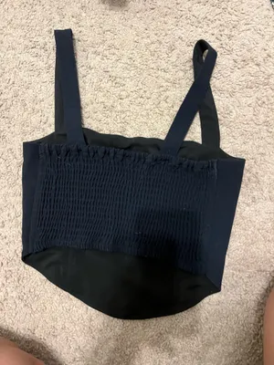 Abercrombie Black Corset Top thumbnail 2