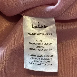 Lulus Believe It or Knot Rose Pink Long Sleeve Tie-Front Skater Dress NWT size M thumbnail 7