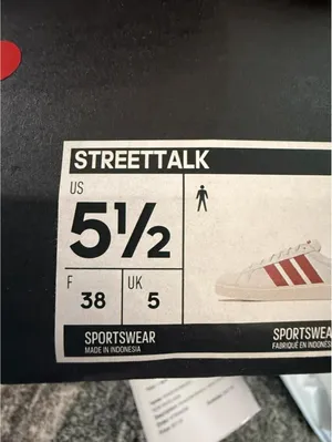 Adidas Streettalk Sneakers White Red Stripe Women’s 7 Youth 5.5 NWT thumbnail 7