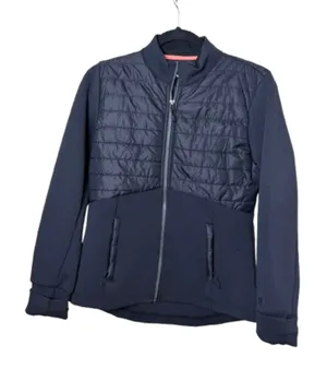 AVALANCHE Quilted Puffer Jacket Coat Zip Up Black Size Medium thumbnail 1