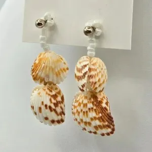 Shell Drop‎ Dangle Stud Earrings Fashion Jewelry E45 White thumbnail 2