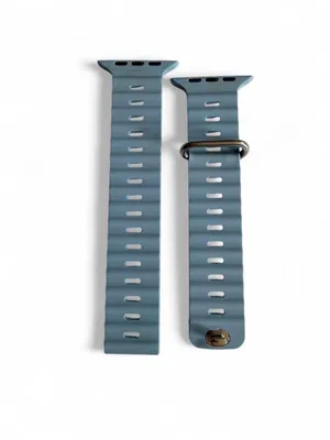 Slate Blue Silicone Ocean Band for Apple Watch Ultra (49mm) - NWOT thumbnail 3