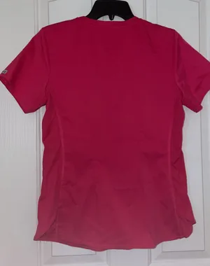 MedCouture Pink Scrub Top thumbnail 2