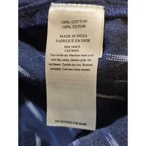 NWOT Faherty Womens Midnight Ikat Saylor Dress‎ Large thumbnail 5