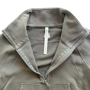 Lululemon Scuba Oversized Funnel Neck Sweatshirt Rover Tan Beige Size M/L Fleece thumbnail 4