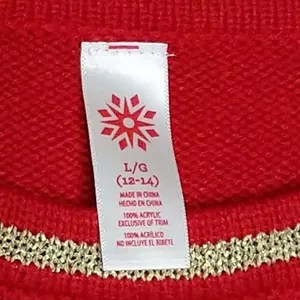Santa Claus Ho Ho Ho Sweater - Size L - GUC thumbnail 6
