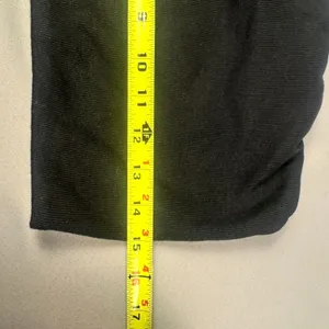Champion Womens Ribbed Tube Top Black Bandeau Logo Patch‎ XL W6028 NEW thumbnail 5