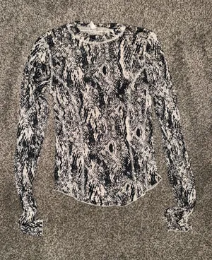 Free People Intimately Free People Long Sleeve Top XS TP Snake Print thumbnail 1