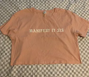 Pink Cropped Top Size L thumbnail 1