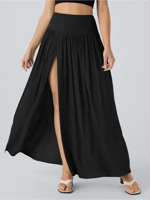 Halara Breezeful Split 2 in 1 Flowy Quick Dry Maxi Casual Skirt size Large thumbnail 2
