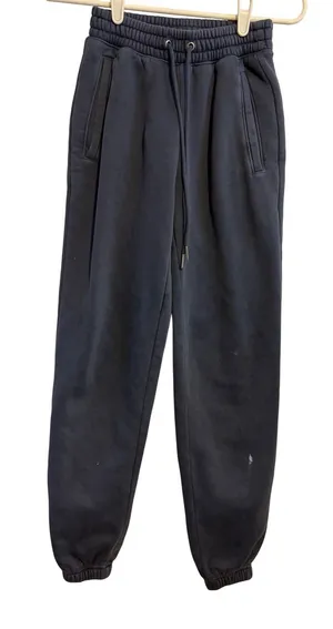 Abercrombie & Fitch Jogger‎ Sweatpants High Rise Blue Fleece NWT XXS thumbnail 1