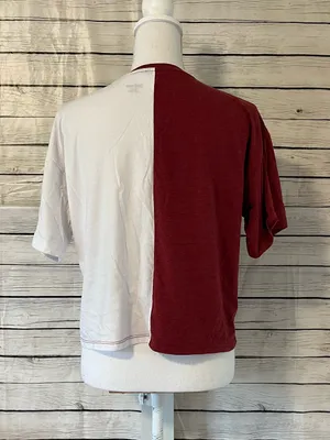 NCAA Arizona State Sun Devils Women's Split Color Block Cropped T-Shirt Size S thumbnail 5
