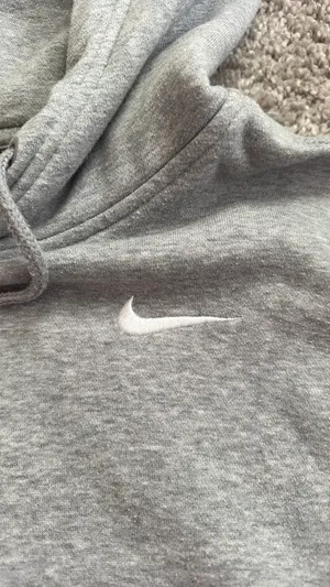 Nike Hoodie Sweatshirt Grey thumbnail 4