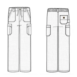 Cherokee Luxe 21100T Royal Low Rise Scrub Uniform‎ Nurse Pant 2XT NWT Medical thumbnail 3